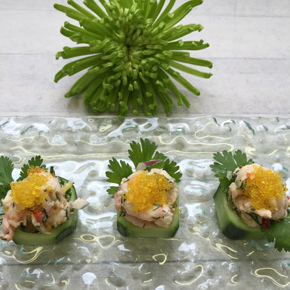 Crab salad, cucumber, tobiko (unit price)